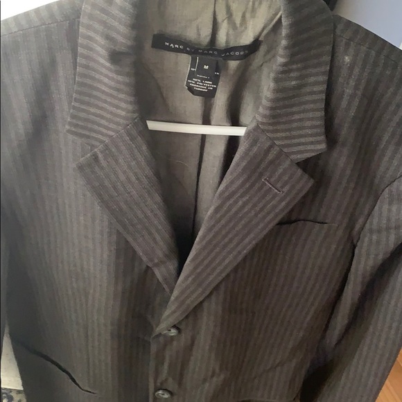 Marc by Marc Jacobs Grey Pin Striped Blazer - Picture 5 of 8